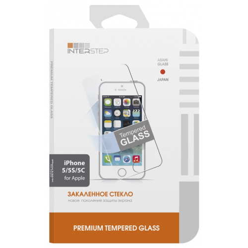 Защитное стекло InterStep для Apple iPhone 5/iPhone 5C/iPhone 5S/iPhone SE