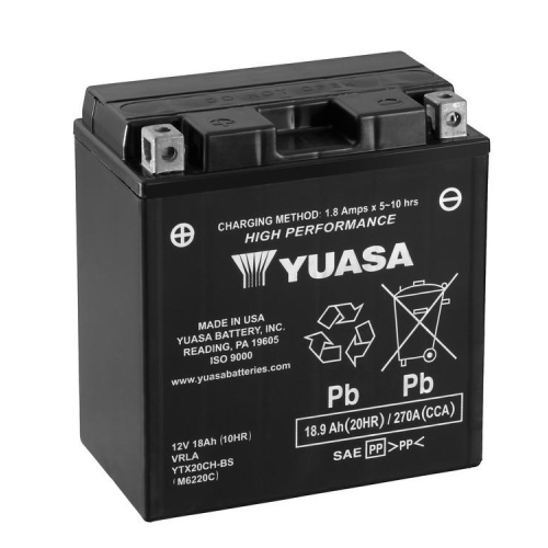 Аккумулятор для мототехники YUASA YTX20CH-BS
