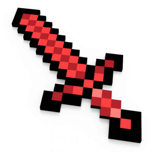 Меч Pixel Crew 8Бит красный пиксельный 60 см