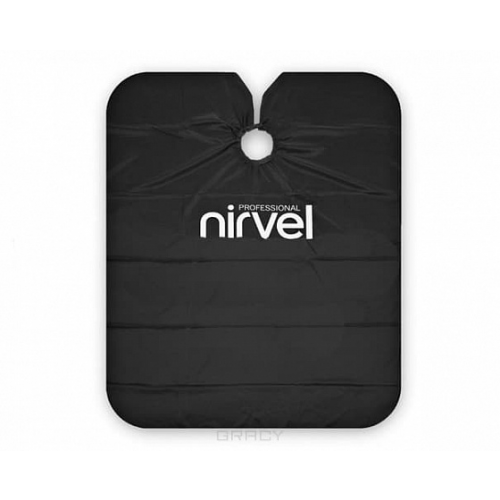 Пеньюар многоразовый Nirvel для стрижки черный «Эко»