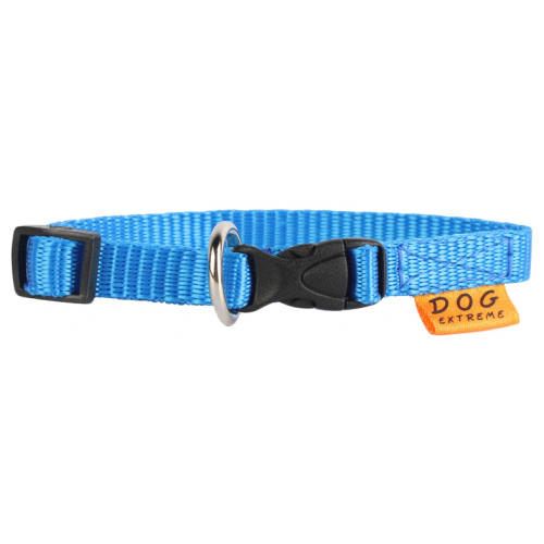 Ошейник для кошек Collar Dog Extremе, нейлон, голубой, 20-30 см x 10 мм