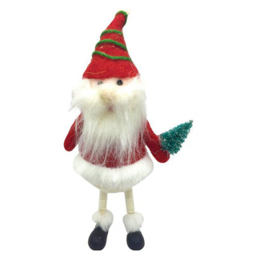Фигура новогодняя Новогодняя Сказка Санта с елочкой 973168