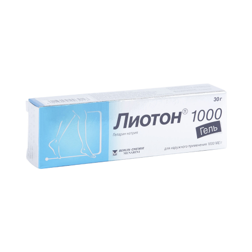 Лиотон 1000 гель 1000 ЕД/г 30 г