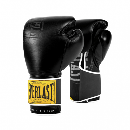Боксерские перчатки Everlast 1910 Classic черные, 16 унций