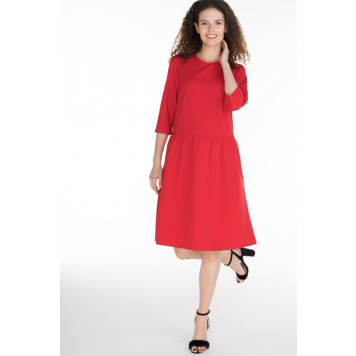 Платье женское LA VIDA RICA D61034 красное 42 RU
