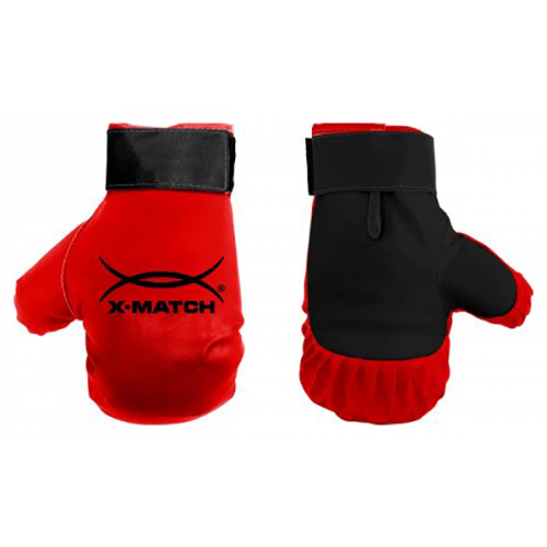 Боксерские перчатки X-Match 87729 красные/белые, 5,86 унций