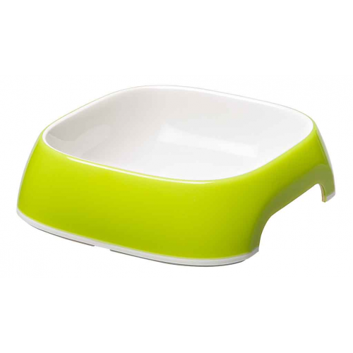 Одинарная миска для кошек и собак Ferplast, пластик, резина, зеленый, 0.2 л