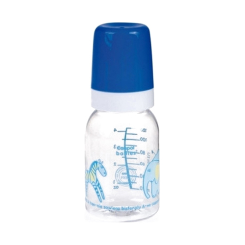 Детская бутылочка Canpol babies С силиконовой соской 120 мл голубая