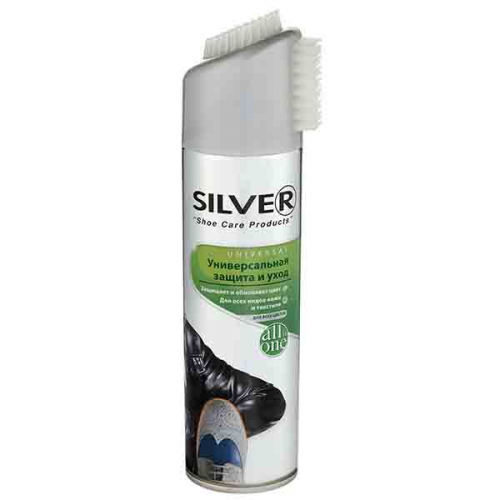 Спрей универсальный Silver Защита и уход для всех цветов и видов кожи и текстиля 250 мл