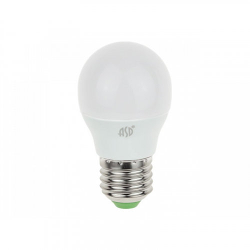 Эл,лампа ASD LED-ШАР-5W Е27 4000 450Лм