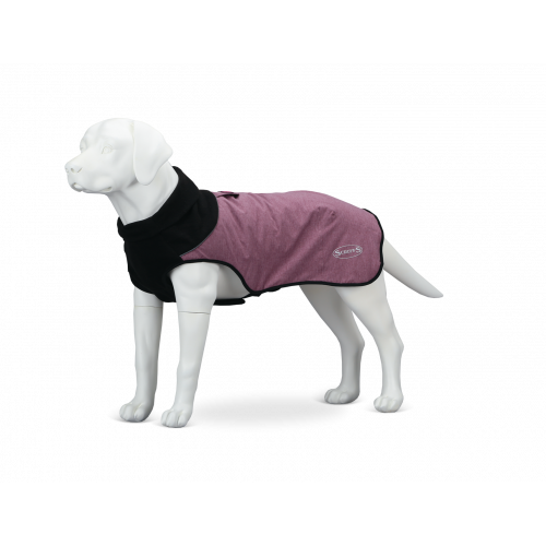 Попона для собак Scruffs Thermal, согревающая, унисекс, фиолетовая, длина спины 50 см