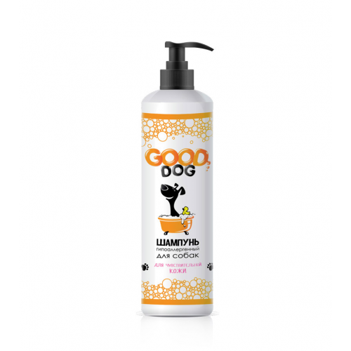 Шампунь для собак GOOD DOG Гипоаллергенный для чувствительной кожи, зеленая трава, 250 мл