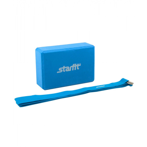 Блок для йоги StarFit FA-104 22,5x15x7,8 см, синий