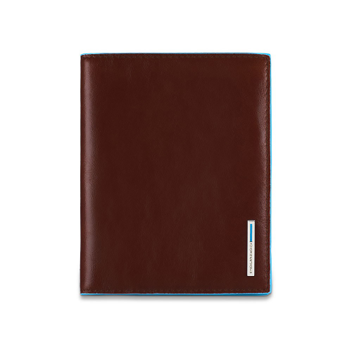 Обложка для паспорта Piquadro Blue Square, цвет коричневый, 10,5x14x1,2 см