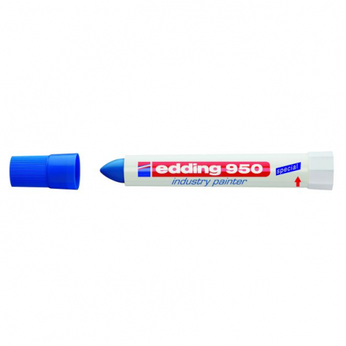 Восковый маркер Edding E-950 8-10мм синий