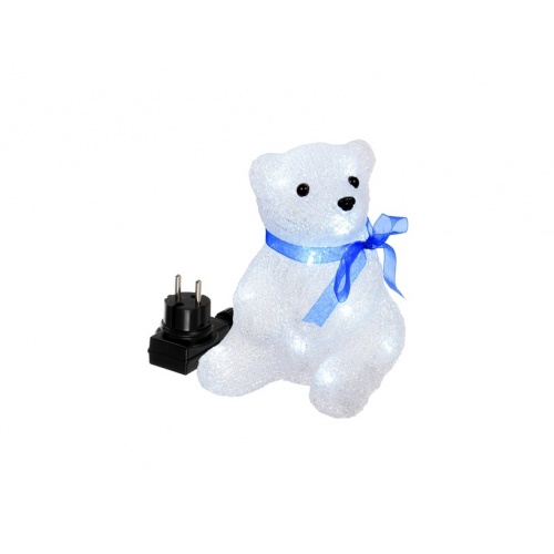 Фигура VEGAS "Медвежонок" акриловая 16 холодных LED, 14*14*17,5 см, 3 V /6