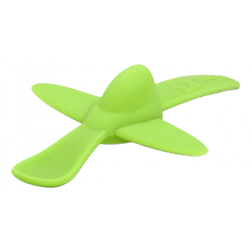Ложка детская Oogaa Ложка зеленая в форме самолета