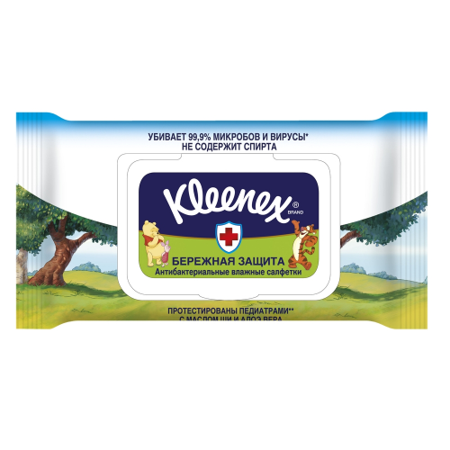 Детские влажные салфетки Kleenex Disnay антибактериальные 40 шт