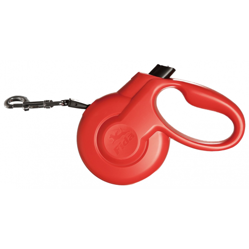 Поводок-рулетка для собак Fida Styleash Стильная с выдвижным шнуром, до 25 кг, красная, 5м