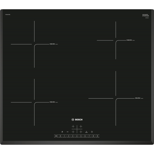 Встраиваемая варочная панель индукционная Bosch PUE651FB5E Black