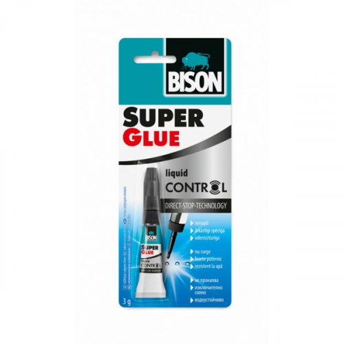 Клей BISON 6311790 Super Glue Control с Дозатором 3гр