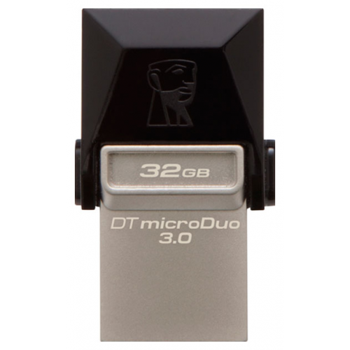 Флешка Kingston DataTraveler microDuo 32ГБ Grey/Black (DTDUO3/32GB)
