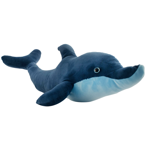 Мягкая игрушка KiddieArt Tallula Дельфин, 50 см сине-голубой