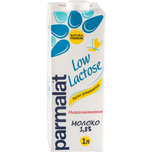 Молоко ультрапастеризованное Parmalat low lactose низколактозное 1.8% 1 л