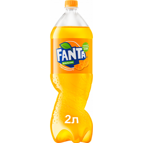 Напиток газированный Fanta апельсин пластик 2 л