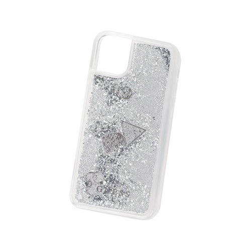 Панель-накладка Guess Liquid Glitter Hard Silver для Apple iPhone 11 Pro Max