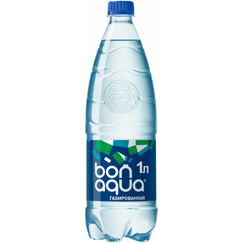 Вода питьевая Bonaqua газированная пластик 1 л