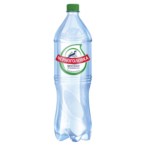Вода минеральная артезианская Черноголовская вкусная газированная пластик 1.5 л