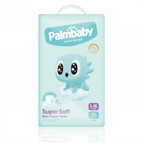 Подгузники-трусики детские Palmbaby Super Soft Premium L 9-14кг, 48 шт