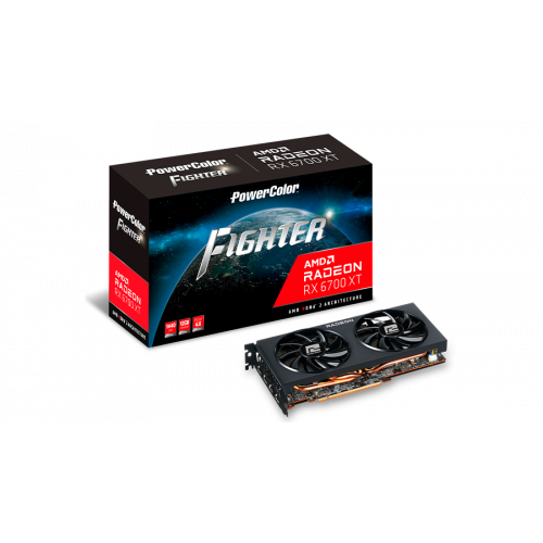 Видеокарта PowerColor AMD Radeon RX 6700 XT Fighter (AXRX 6700XT 12GBD6-3DH)