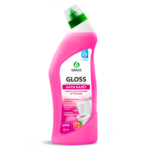 Чистящий гель для ванны и туалета Grass Gloss pink 750 мл