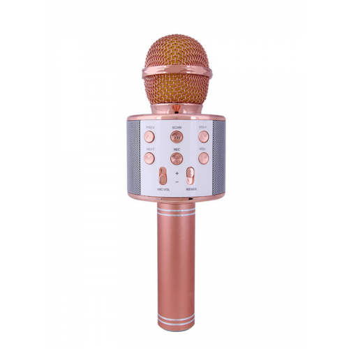 Микрофон-колонка NoBrand 2358235 Pink/Silver