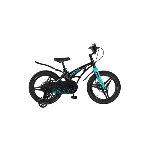 Детский двухколесный велосипед Maxiscoo Cosmic 18" Делюкс, Черный Аметист MSC-C1814D