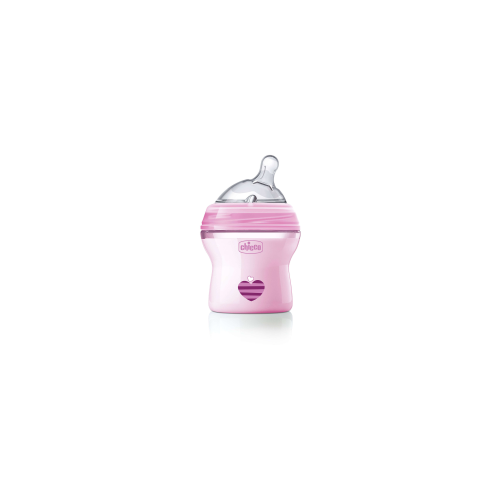 Детская бутылочка Chicco Natural Feeling с 0 мес 150 мл розовая