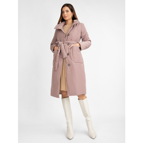 Пальто женское ElectraStyle 5У-2111-112 розовое 50 RU