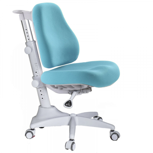 Детское кресло Mealux Match Y-528 цвет обивки: голубой, цвет каркаса: серый