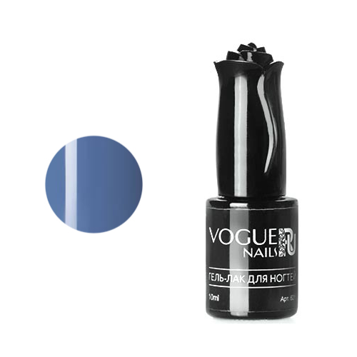 Гель-лак Vogue Nails пепельный сиренево-синий без эффектов плотный 10 мл