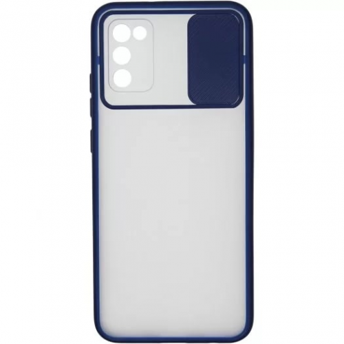 Чехол Carmega для Samsung Galaxy A02S Camera blue (CAR-SC-SMGA02SCMBL)
