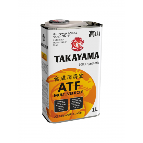 Масло трансмиссионное TAKAYAMA ATF Multivehicle 1л