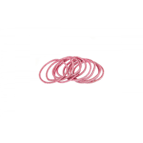Набор резинок для волос, 10 штук, цвет: розовый'