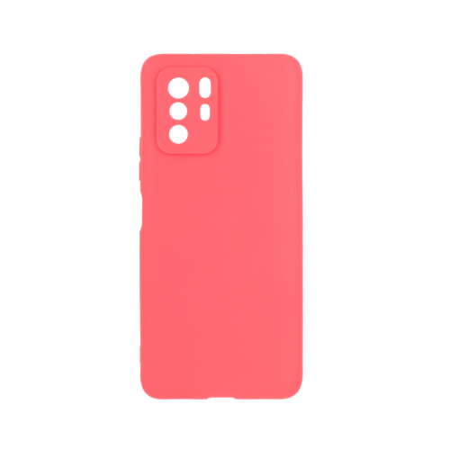 Чехол Soft для Xiaomi Poco X3 GT, Xiaomi Redmi Note 10 Pro 5G красный с защитой камеры