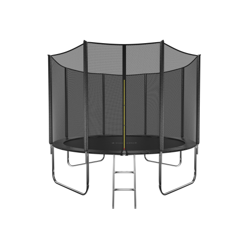 Батут GetActive Jump F2Y-L с сеткой и лестницей 305 см, черный