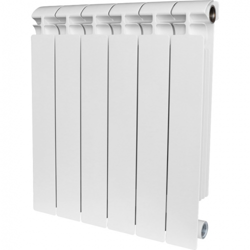 Биметаллический радиатор Stout Alpha 500 4 секции белый (SRB-2310-050004)