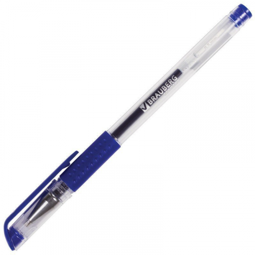 Ручка гелевая Brauberg Number One 141193, синяя, 0,5 мм, 1 шт