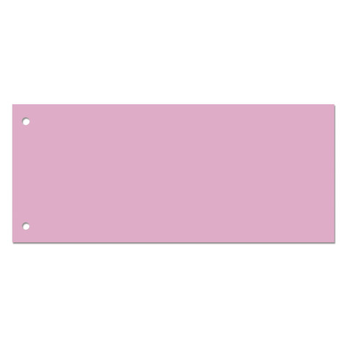 Разделители листов, картонные, комплект 100 шт., "Полосы розовые", 240х105 мм, 180 г/м