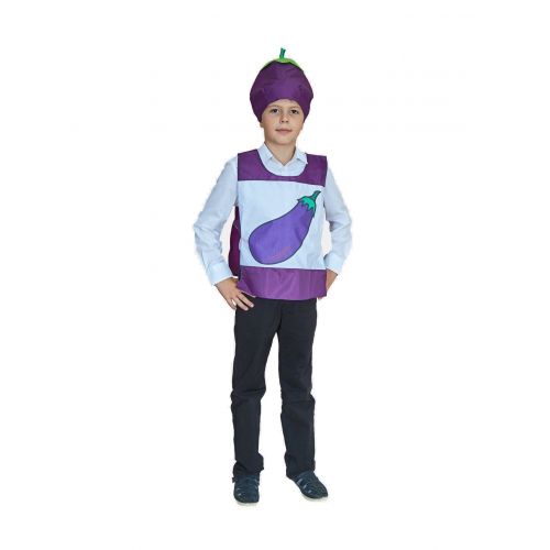 Карнавальный костюм Учитель Овощ, цв. фиолетовый р.134